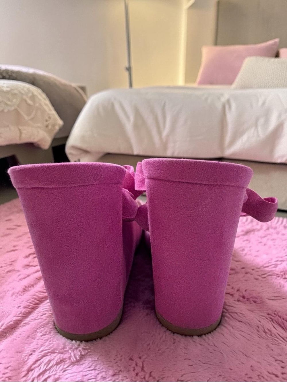 Lulus Hot Pink Wrap Tie Block Heel Sandals Size 8 - Picture 10 of 10